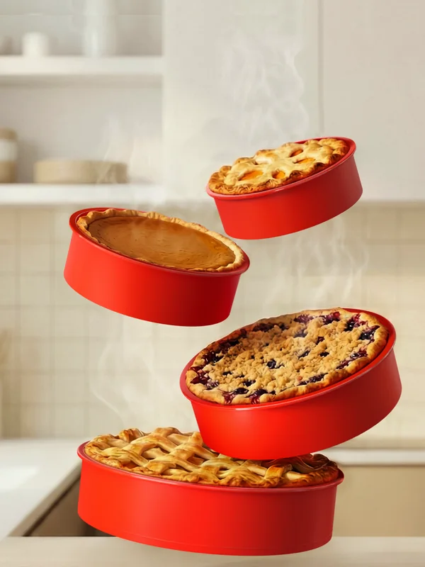 Round silicone baking mold