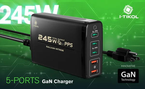 I-TIKOL · GaN charging station 245W