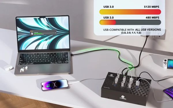 I-TIKOL · USB hub with 20 ports