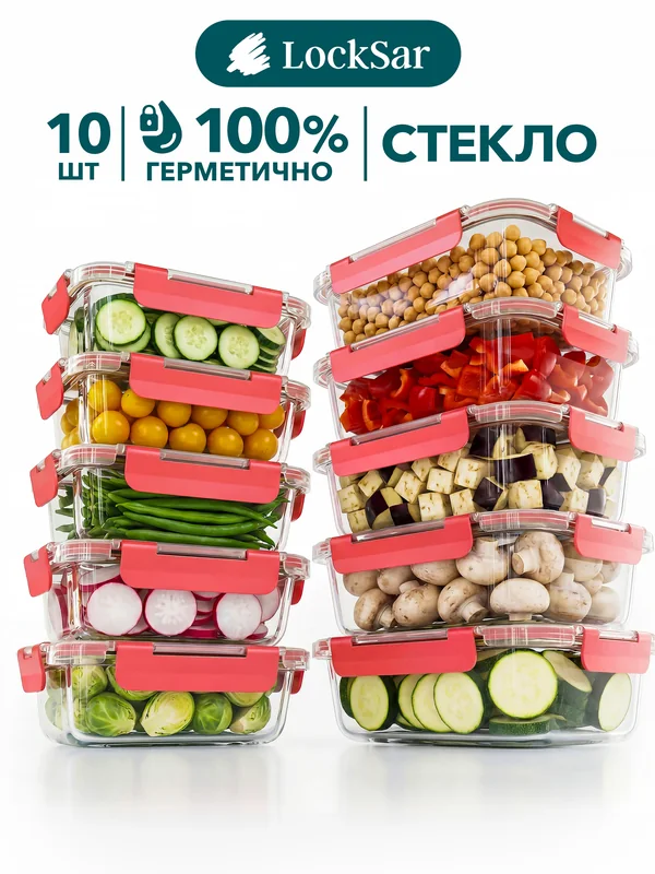 LockSar · Glass food containers