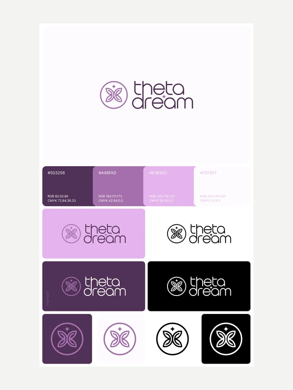 Logo for the theta dream brand