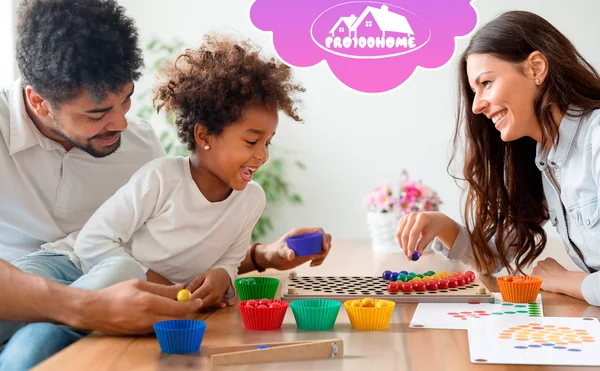 PRO100HOME · Wooden Montessori mosaic with balls
