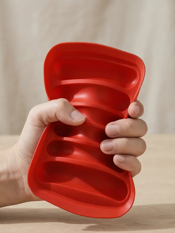 Silicone mold for making sausages